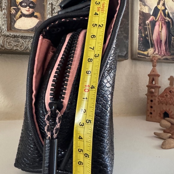 Rare Henry Charles Celest Black Clutch Cosmetic Bag‎ - Picture 13 of 17
